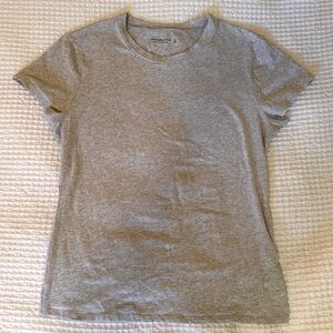 Abercrombie & Fitch Soft A&F Essentials Grey Baby Tee Size XL NWOT
